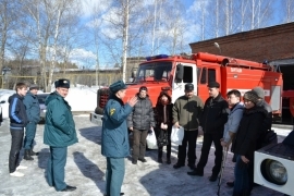 В гостях у Качканарских пожарных побывали члены городского отделения Всероссийского общества инвалидов